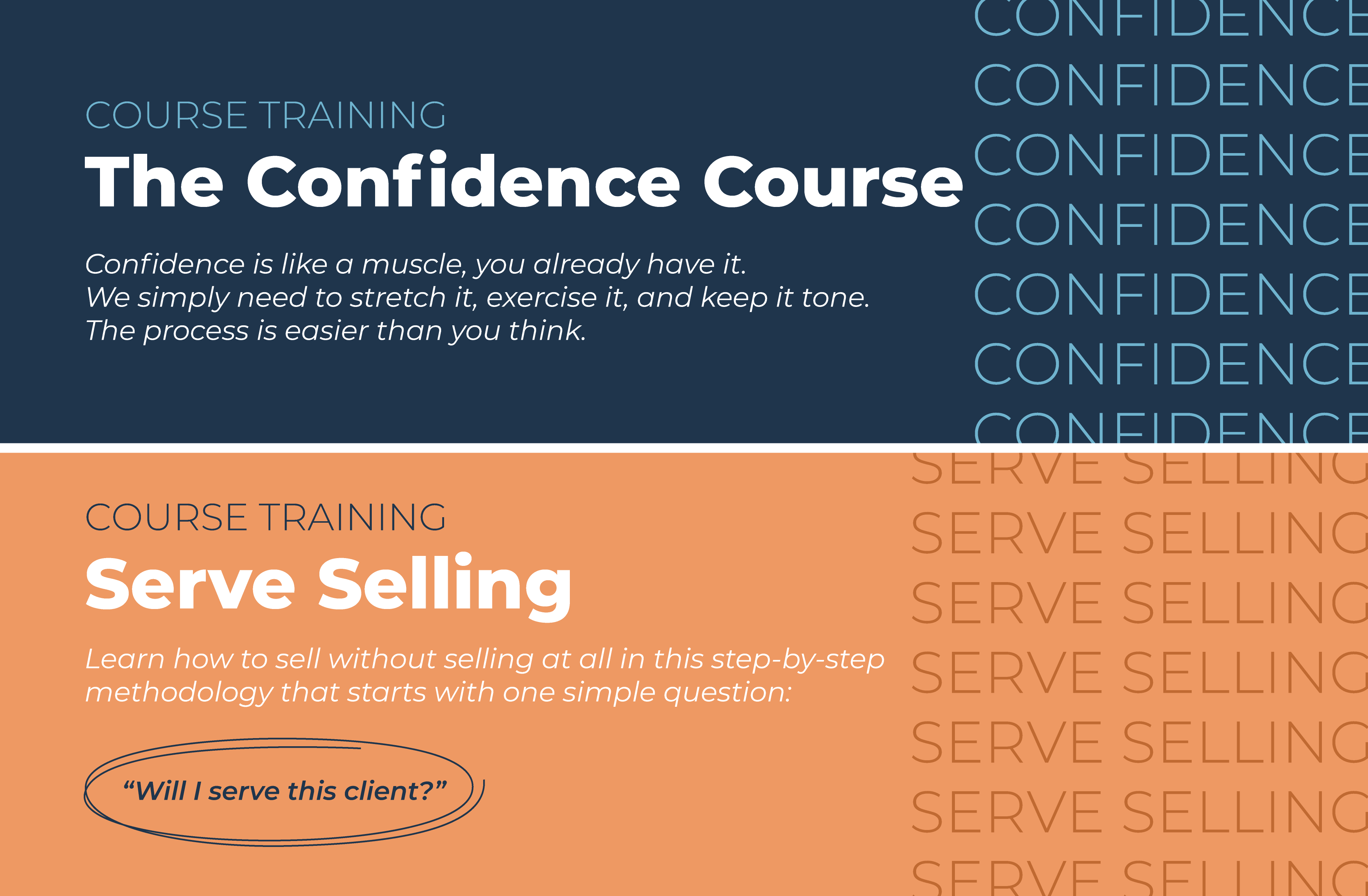 Course Bundle: Serve Selling + Confidence Course